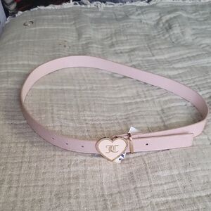 Pink Juicy Couture Heart Buckle Belt SZ M/L